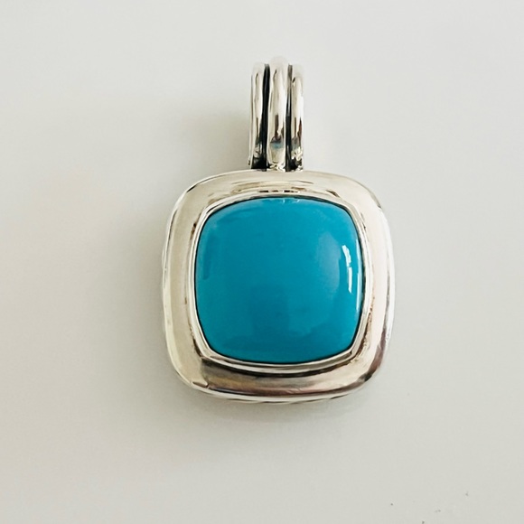 David Yurman Turquoise Pendant Necklace - Picture 6 of 12